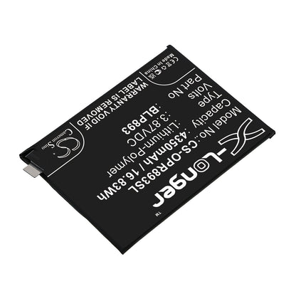 Replacement Battery for OPPO  PFJM10 – Mobile, SmartPhone – 4350mAh / 16.83Wh / 3.87V