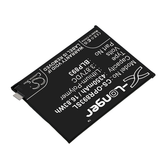 Replacement Battery for OPPO  PFJM10 – Mobile, SmartPhone – 4350mAh / 16.83Wh / 3.87V