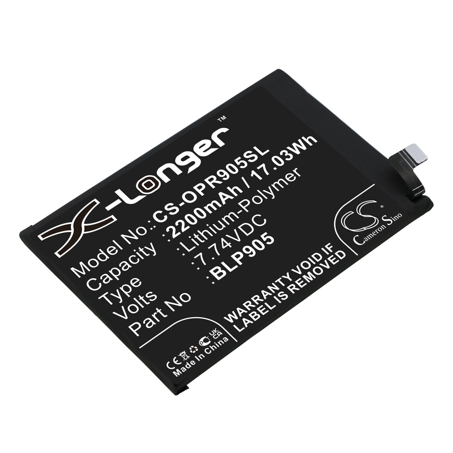 Replacement Battery for Oppo Reno 7 Pro 5G – Mobile, SmartPhone – 2200mAh / 7.74V - image 1