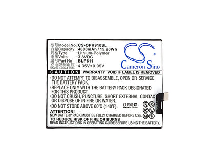 Replacement Battery for Oppo R9 Plus – Mobile, SmartPhone – 4000mAh / 3.8V - image 5