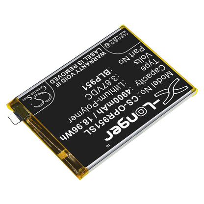 Replacement Battery for Oppo Realme 10 Pro+ – Mobile, SmartPhone – 4900mAh / 3.87V