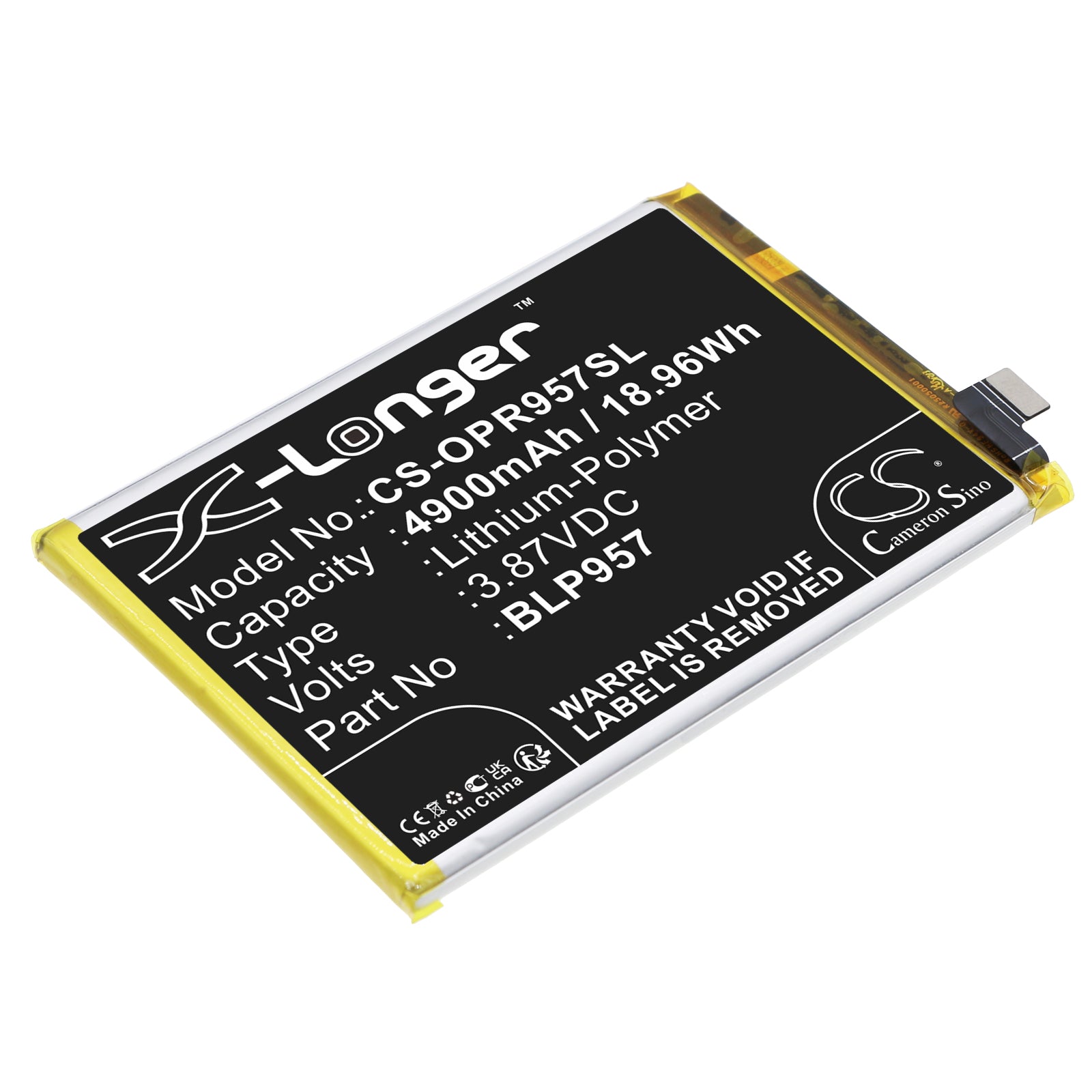 Replacement Battery for Oppo Realme 10 5G – Mobile, SmartPhone – 4900mAh / 3.87V - image 1