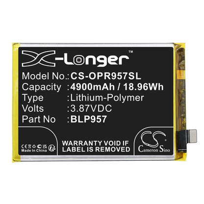 Replacement Battery for Oppo Realme 10 5G – Mobile, SmartPhone – 4900mAh / 3.87V