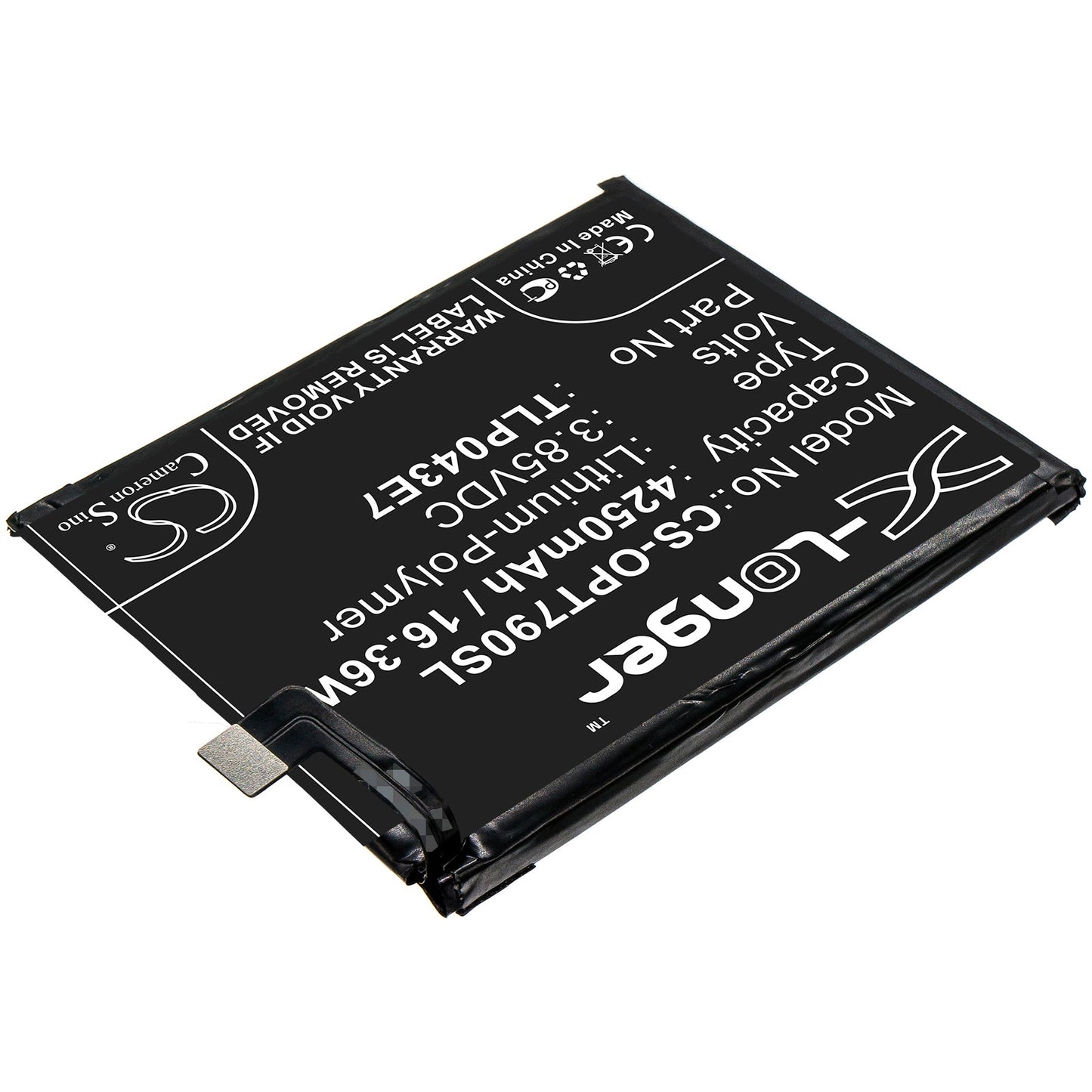 Replacement Battery for Alcatel  T790H – Mobile, SmartPhone – 4250mAh / 16.36Wh / 3.85V