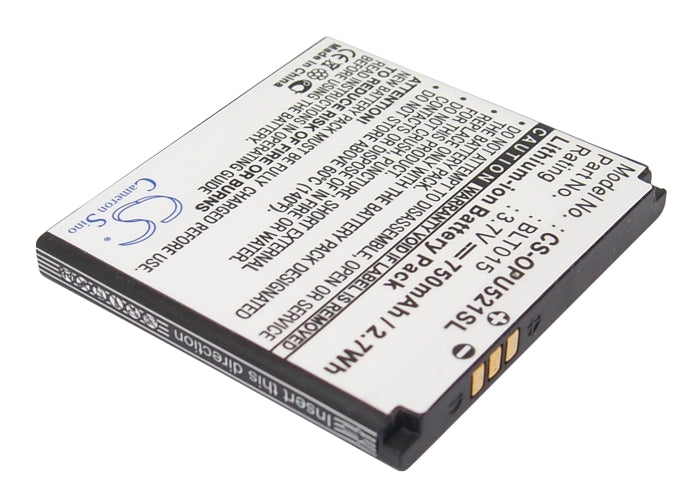 Replacement Battery for Oppo U521 – Mobile, SmartPhone – 750mAh / 3.7V - image 2