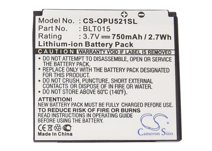 Replacement Battery for Oppo U521 – Mobile, SmartPhone – 750mAh / 3.7V - image 5
