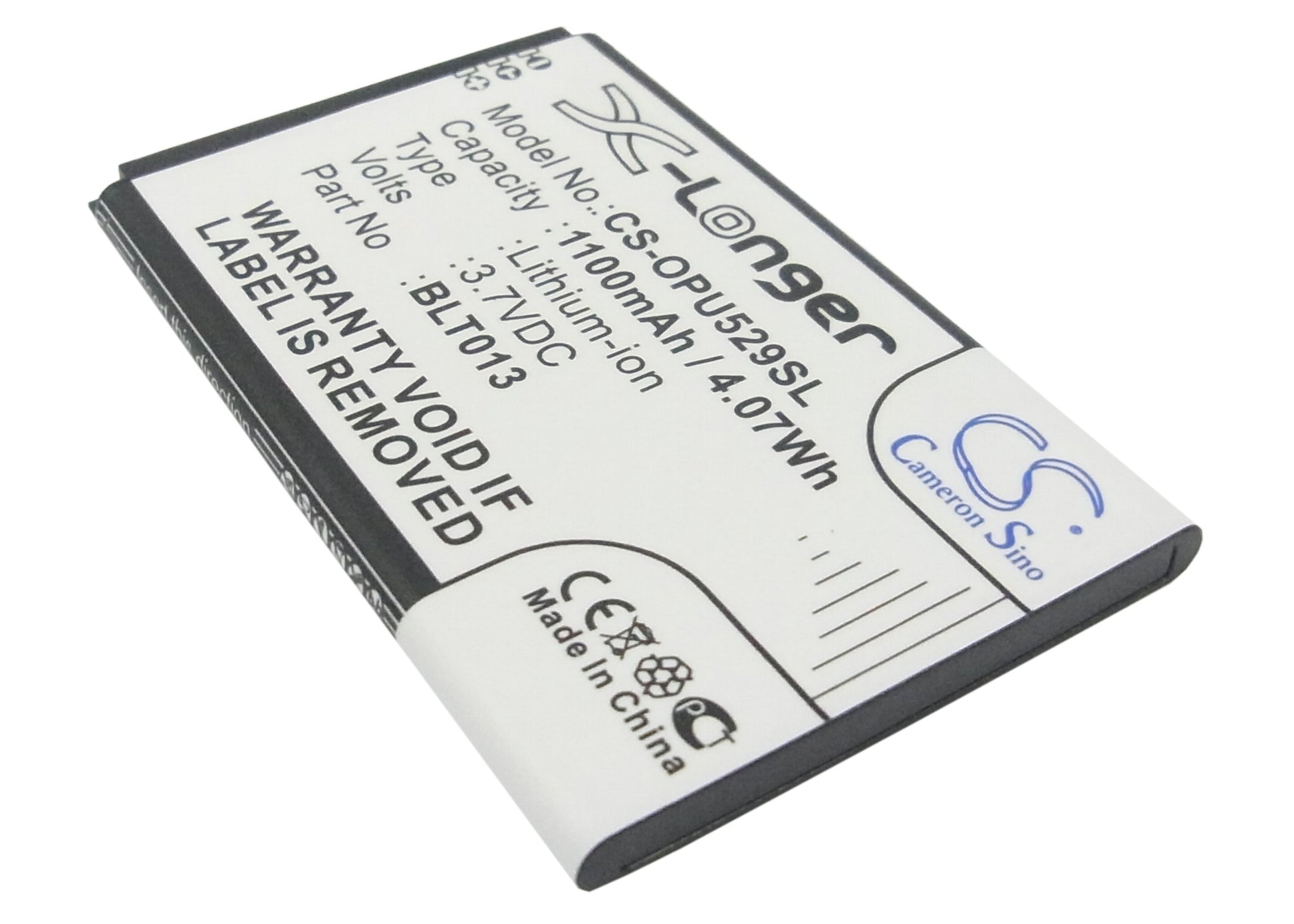 Replacement Battery for Oppo U529 – Mobile, SmartPhone – 1100mAh / 3.7V - image 1