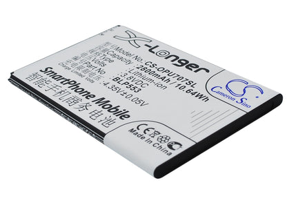 Replacement Battery for Oppo U707T – Mobile, SmartPhone – 2800mAh / 3.8V - image 1