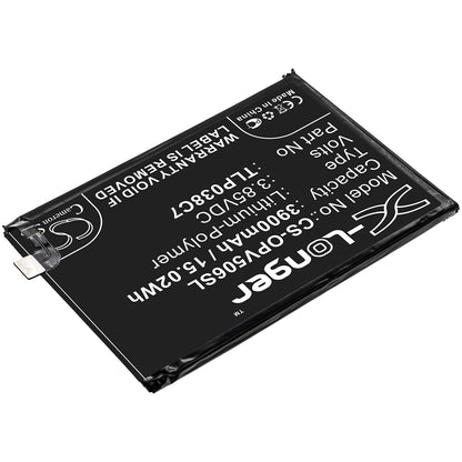 Replacement Battery for Alcatel  5V – Mobile, SmartPhone – 3900mAh / 15.02Wh / 3.85V