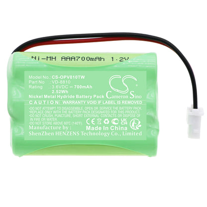 Replacement Battery for Optex | iVision | IQ America Wireless Two-Way Intercom System – Home Security Camera – 700mAh / 3.6V