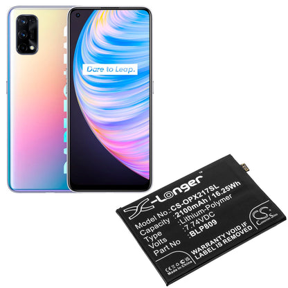 Replacement Battery for OPPO  Realme Q2 Pro – Mobile, SmartPhone – 2100mAh / 16.25Wh / 7.74V