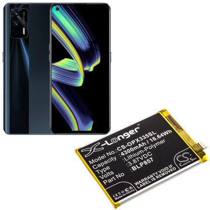 Replacement Battery for OPPO  Realme GT Neo – Mobile, SmartPhone – 4300mAh / 16.64Wh / 3.87V