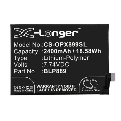 Replacement Battery for Oppo Find X5 Pro – Mobile, SmartPhone – 2400mAh / 7.74V