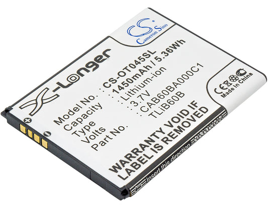 Replacement Battery for TCL | Alcatel | USCellular J210 – Mobile, SmartPhone – 1450mAh / 3.7V - image 1