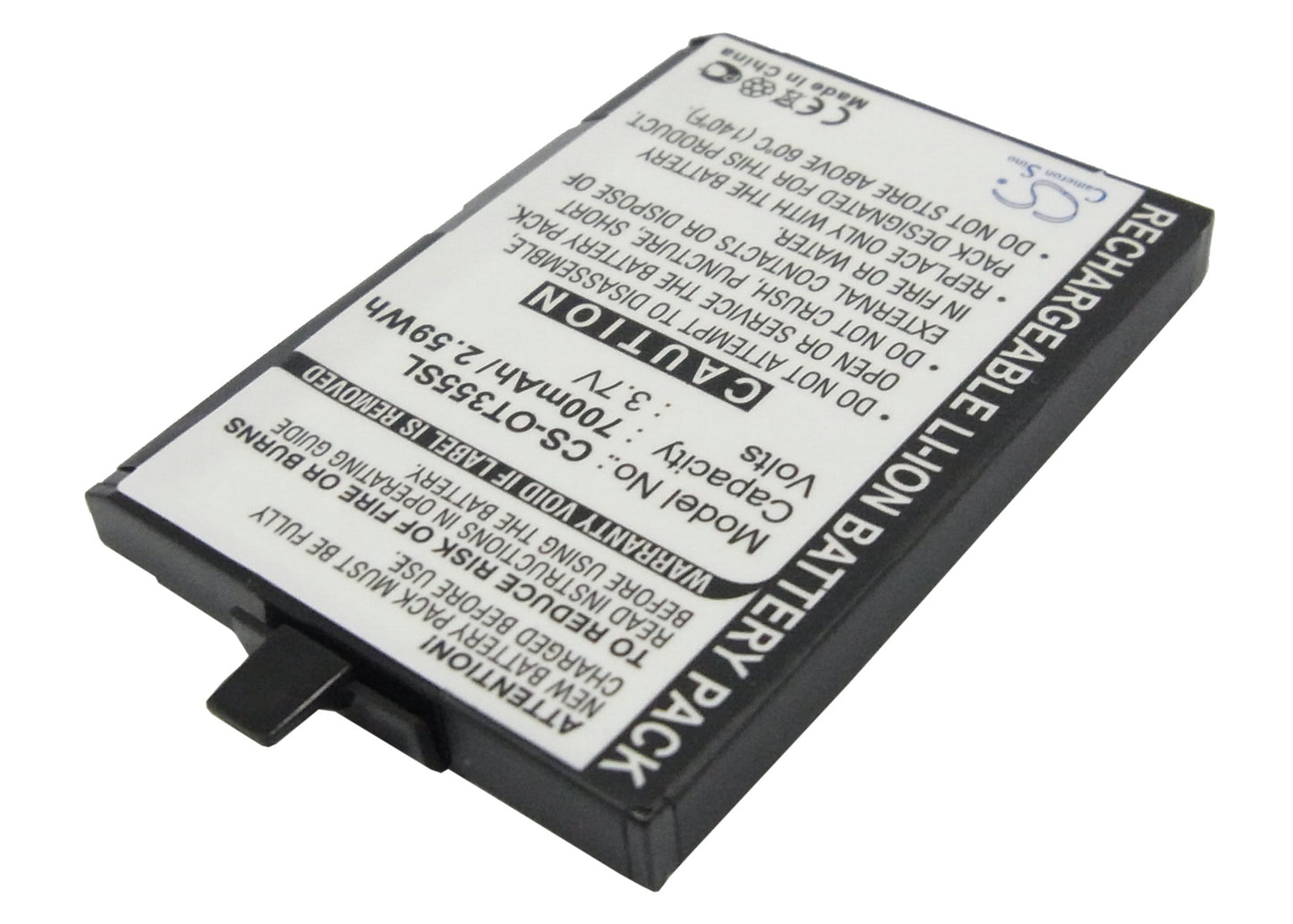 Replacement Battery for Alcatel OT-155 – Mobile, SmartPhone – 700mAh / 3.7V - image 2