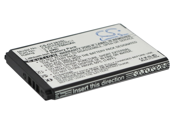 Replacement Battery for MTC | Alcatel 252 – Mobile, SmartPhone – 700mAh / 3.7V - image 1