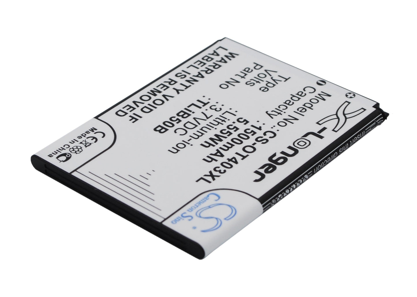 Replacement Battery for Alcatel  One Touch S Pop – Mobile, SmartPhone – 1500mAh / 5.55Wh / 3.7V