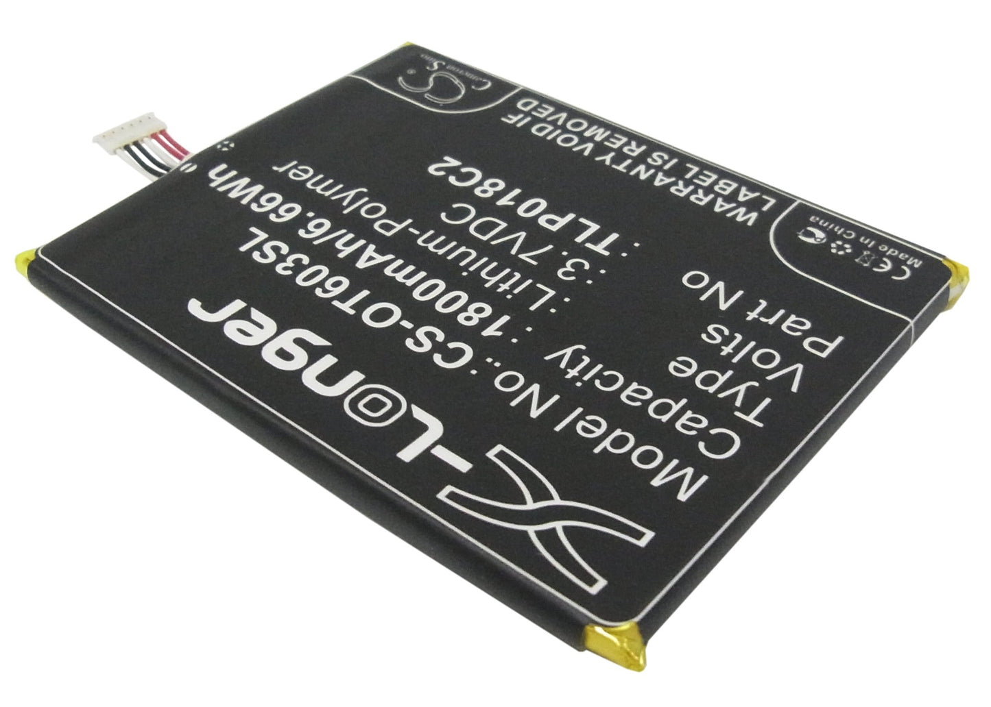 Replacement Battery for Alcatel  One Touch Idol Ultra – Mobile, SmartPhone – 1800mAh / 6.66Wh / 3.7V
