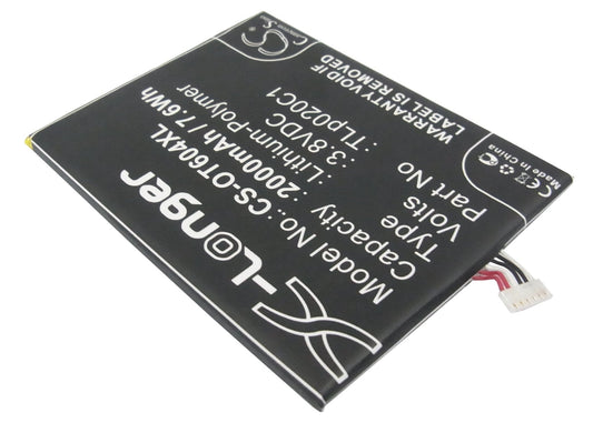 Replacement Battery for Alcatel  6039S-2AALUS7 – Mobile, SmartPhone – 2000mAh / 7.60Wh / 3.8V