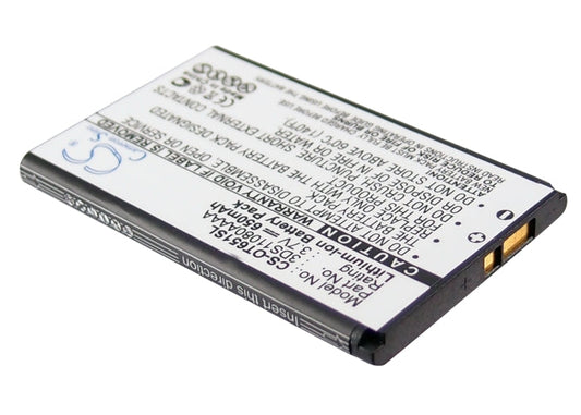 Replacement Battery for Alcatel  Lollipops – Mobile, SmartPhone – 650mAh / 2.41Wh / 3.7V