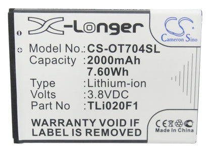 Replacement Battery for Orange  5042X – Mobile, SmartPhone – 2000mAh / 7.60Wh / 3.8V