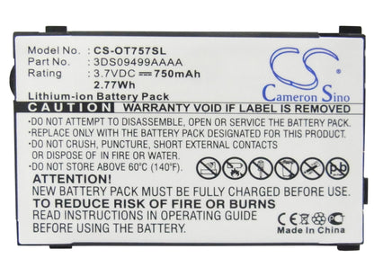 Replacement Battery for Alcatel OT756 – Mobile, SmartPhone – 750mAh / 3.7V - image 5