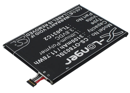 Replacement Battery for Alcatel  M811 – Mobile, SmartPhone – 3100mAh / 11.78Wh / 3.8V