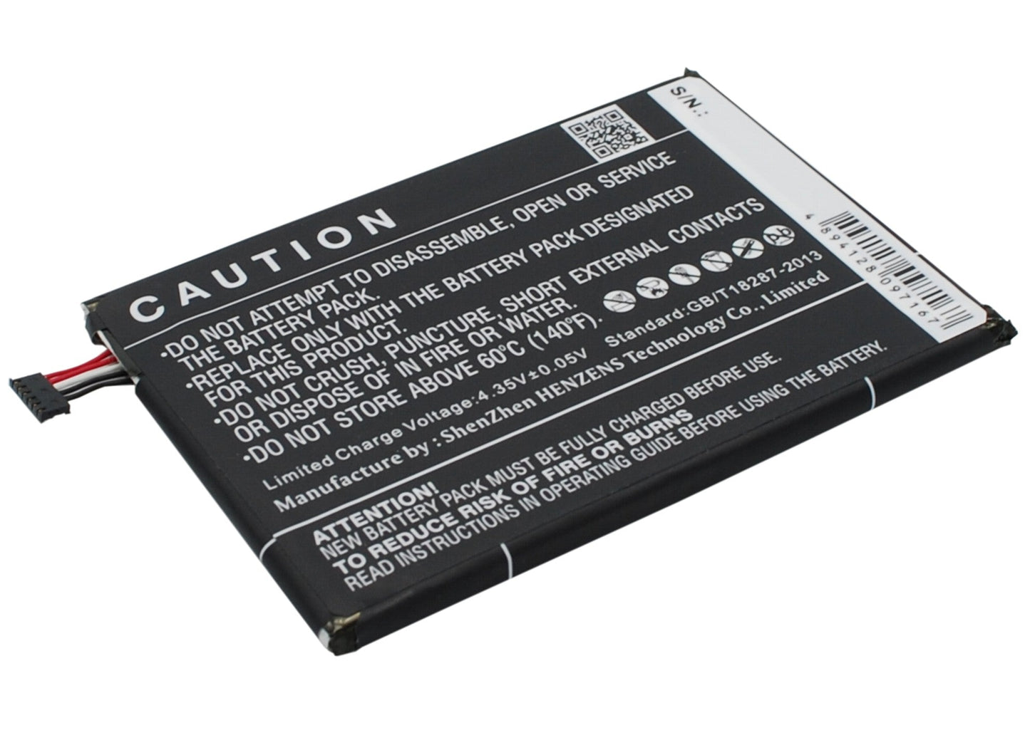 Replacement Battery for Alcatel  M811 – Mobile, SmartPhone – 3100mAh / 11.78Wh / 3.8V
