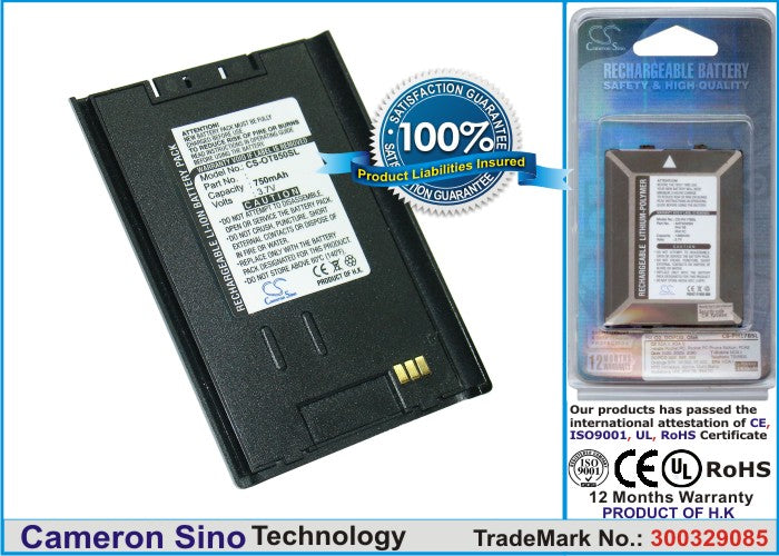 Replacement Battery for Alcatel K132 – Mobile, SmartPhone – 750mAh / 3.7V - image 1