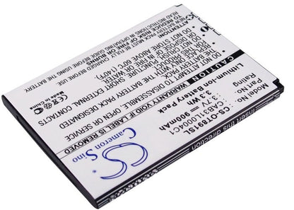 Replacement Battery for Vodafone  155 – Mobile, SmartPhone – 900mAh / 3.33Wh / 3.7V