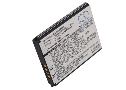 Replacement Battery for Alcatel  One Touch 906 – Mobile, SmartPhone – 1000mAh/3.7Wh / 3.7V