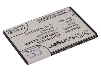 Replacement Battery for Alcatel OT-913 – Mobile, SmartPhone – 1300mAh / 3.7V - image 2