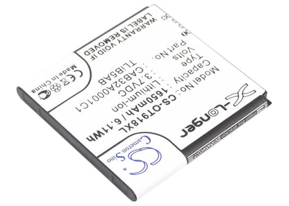 Replacement Battery for Alcatel  EE40 – Mobile, SmartPhone – 1650mAh / 6.11Wh / 3.7V