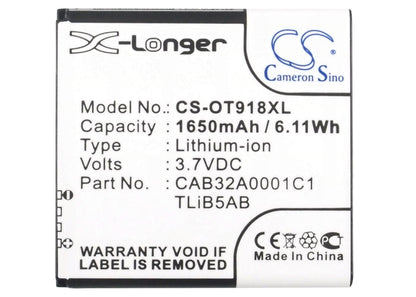 Replacement Battery for BASE  VARIA – Mobile, SmartPhone – 1650mAh / 6.11Wh / 3.7V