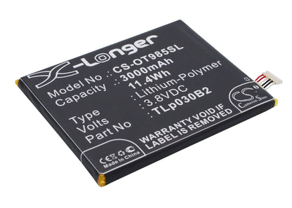 Replacement Battery for Vodafone  OT-985N – Mobile, SmartPhone – 3000mAh / 11.40Wh / 3.8V