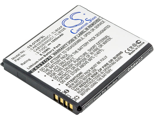 Replacement Battery for Alcatel | TCL | BASE OT-997 – Mobile, SmartPhone – 1650mAh / 3.7V - image 1