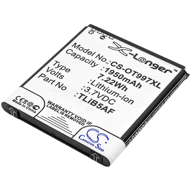 Replacement Battery for BASE | TCL | Alcatel Lutea 3 – Mobile, SmartPhone – 1950mAh / 3.7V - image 1