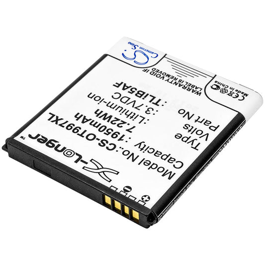 Replacement Battery for Alcatel  Linkzone 41 – Mobile, SmartPhone – 1950mAh / 7.22Wh / 3.7V