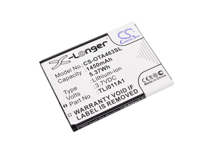 Replacement Battery for NET10 | Tracfone | Alcatel One Touch Pixi Glitz – Mobile, SmartPhone – 1450mAh / 3.7V - image 1