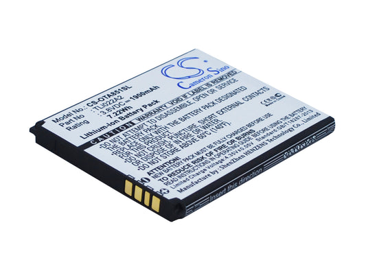 Replacement Battery for Alcatel One Touch Sonic – Mobile, SmartPhone – 1900mAh / 3.8V - image 1
