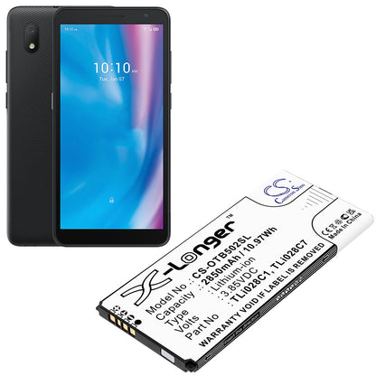 Replacement Battery for Alcatel  1B 2020 – Mobile, SmartPhone – 2850mAh / 10.97Wh / 3.85V
