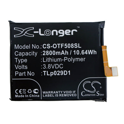 Replacement Battery for Alcatel  3 – Mobile, SmartPhone – 2800mAh / 10.64Wh / 3.8V
