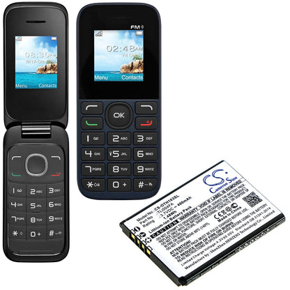 Replacement Battery for Alcatel  OneTouch 1013X – Mobile, SmartPhone – 400mAh / 1.48Wh / 3.7V