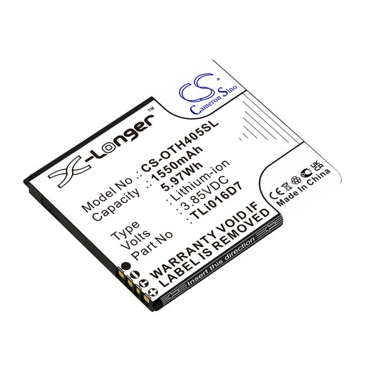Replacement Battery for Alcatel U3 2018 4G – Mobile, SmartPhone – 1550mAh / 3.85V - image 1