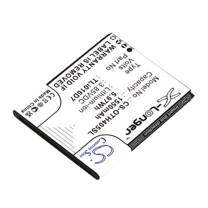 Replacement Battery for Alcatel U3 2018 4G – Mobile, SmartPhone – 1550mAh / 3.85V