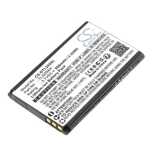 Replacement Battery for Alcatel OT-2038X – Mobile, SmartPhone – 950mAh / 3.7V