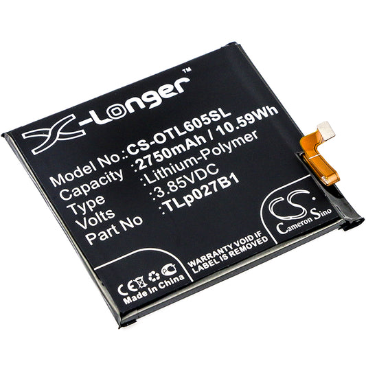 Replacement Battery for Alcatel One Touch Idol 5 – Mobile, SmartPhone – 2750mAh / 3.85V - image 1