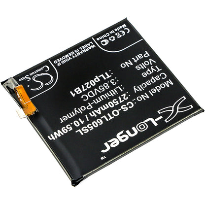 Replacement Battery for Alcatel One Touch Idol 5 – Mobile, SmartPhone – 2750mAh / 3.85V - image 2