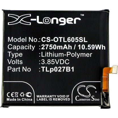 Replacement Battery for Alcatel One Touch Idol 5 – Mobile, SmartPhone – 2750mAh / 3.85V - image 3