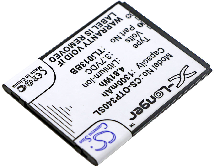Replacement Battery for Alcatel  One Touch Pixi 3 4.0 – Mobile, SmartPhone – 1300mAh / 4.81Wh / 3.7V